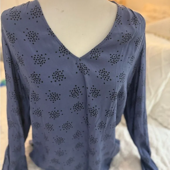 Boden Navy Patterned Blouse - Picture 1 of 10